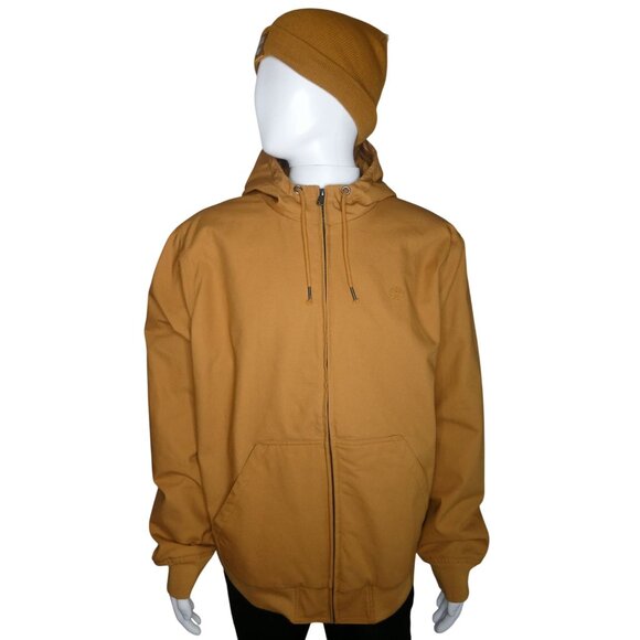 Timberland Men's Insulated Canvas Hooded Bomber Jacket Size XXL - Picture 2 of 14